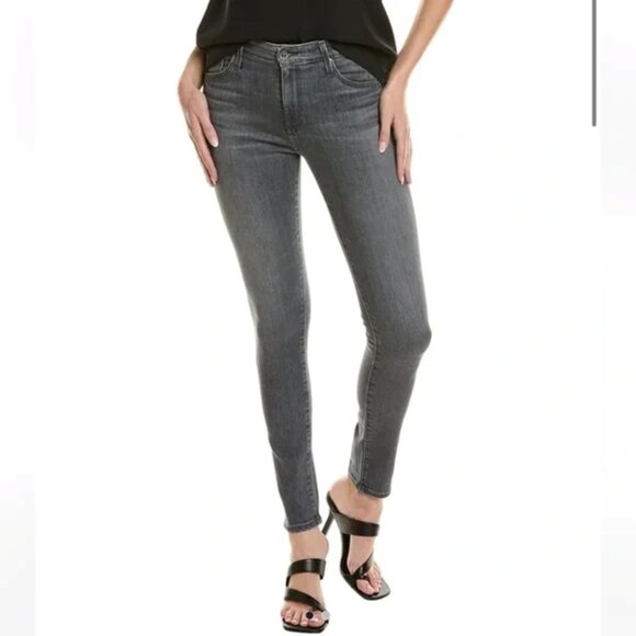 Adriano Goldschmied Farrah Aldgate Dark Gray High Rise Skinny Jeans Size 26R - Picture 1 of 11